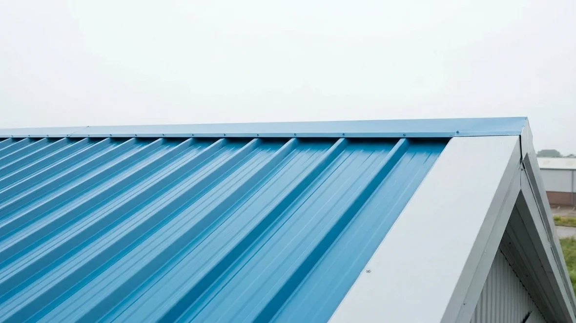 Treated fixings and cut edges during asbestos roof encapsulation on a distribution warehouse near Brighton