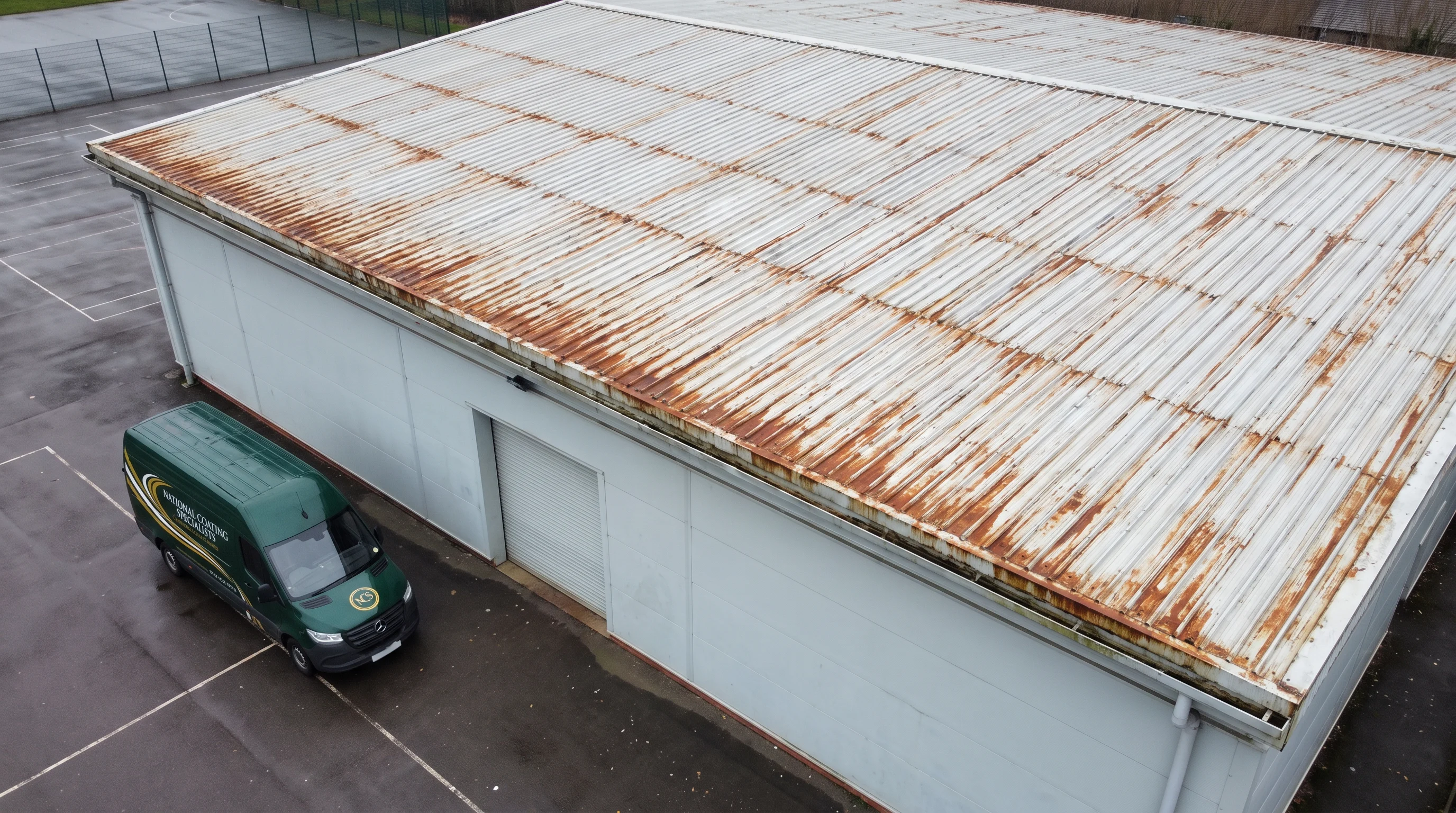 roof coating school sports hall near Reading Berkshire