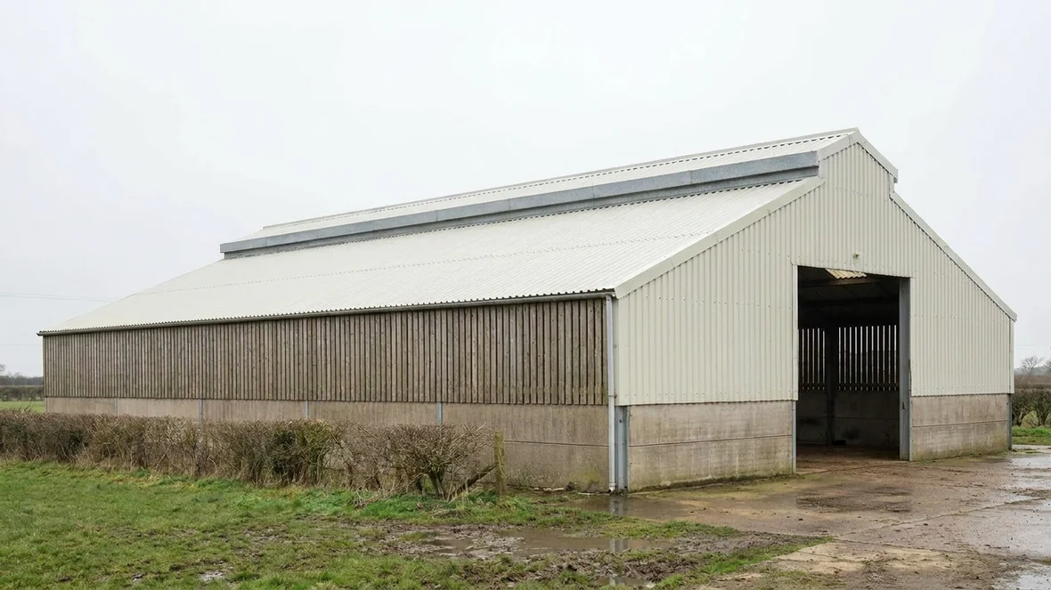 Roof Coating on a Sheep Shed near Wakefield, West Yorkshire