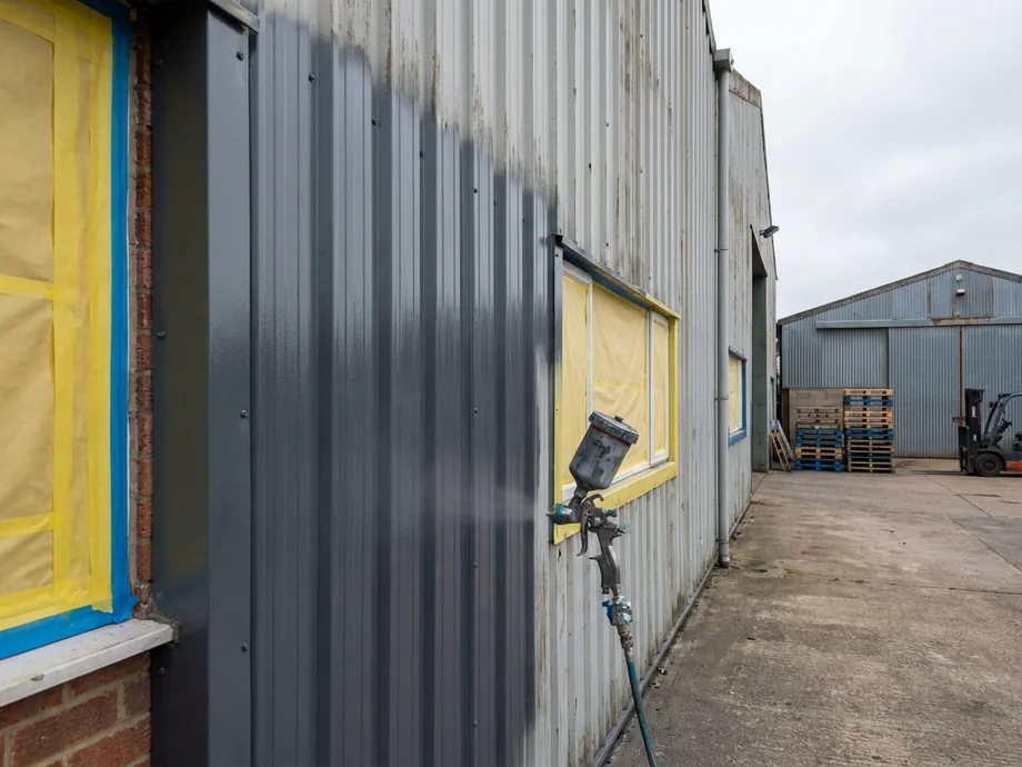 How cladding spraying is specified