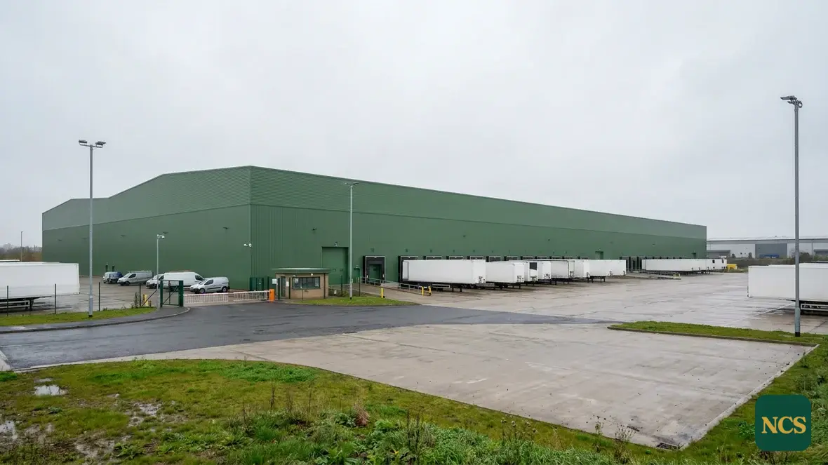 Distribution units: big elevations, loading docks and a live yard to work around