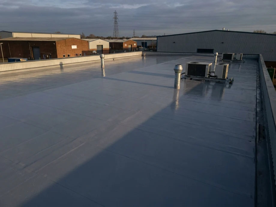 Aftercare for a newly coated roof